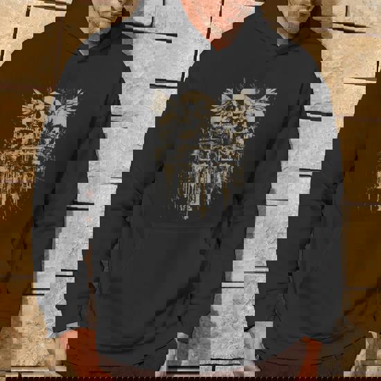 Skull Cross Wings Y2k Goth Alt Grunge Gothic Emo Aesthetic Hoodie