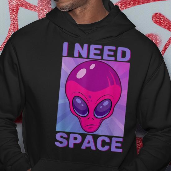 Aliens pink hoodie hotsell