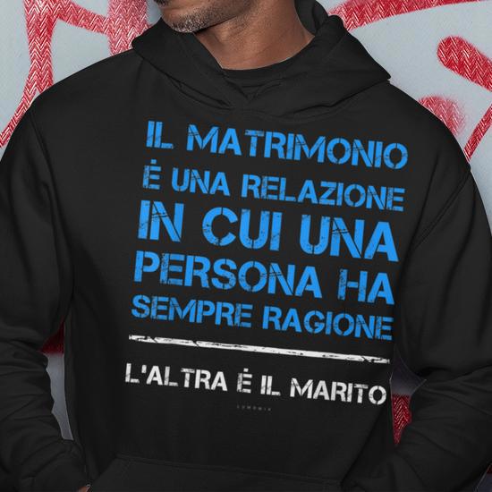 Felpa Con Cappuccio Regalo Nozze Per Sposa - Hotscamp, Cotone, Unisex, Molti Colori