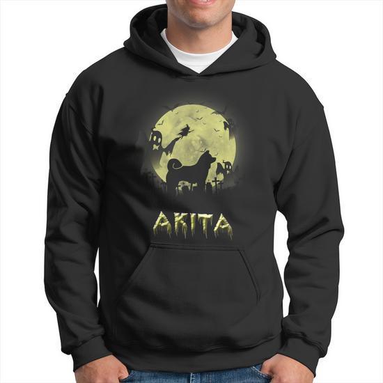 Akita Halloween Hoodie Monsterry