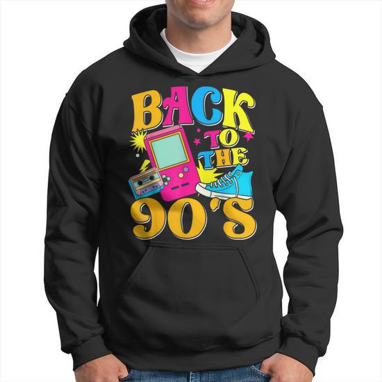 Sweat à Capuche Rétro Années 2000 - Design Vintage Avec Téléphone Portable Et Lecteur CD, Pour Fêtes à Thème Et Style Décontracté