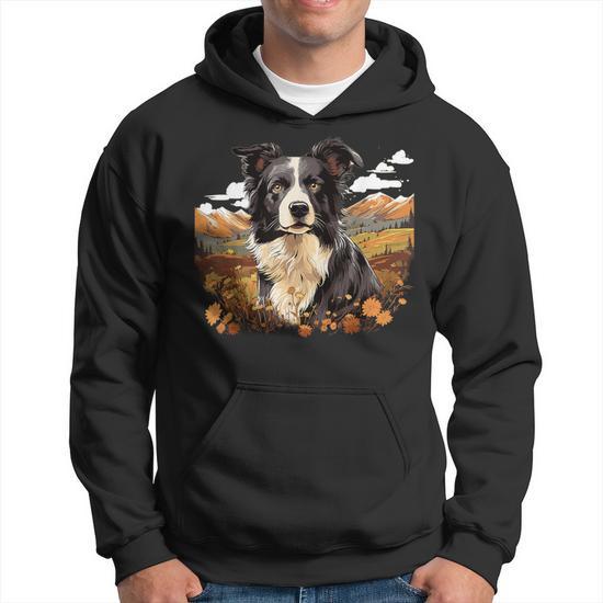 Border Collie Dog Border Collie Hoodie Seseable UK