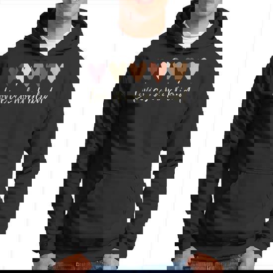 Color Blind Love Hearts Hoodie Monsterry