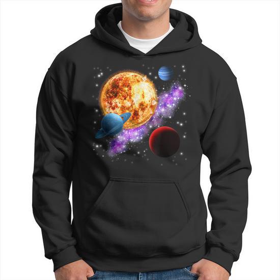 Espacio Motivo Galaxia Planeta Sol Universo Sistema Solar Sudadera Regaloses