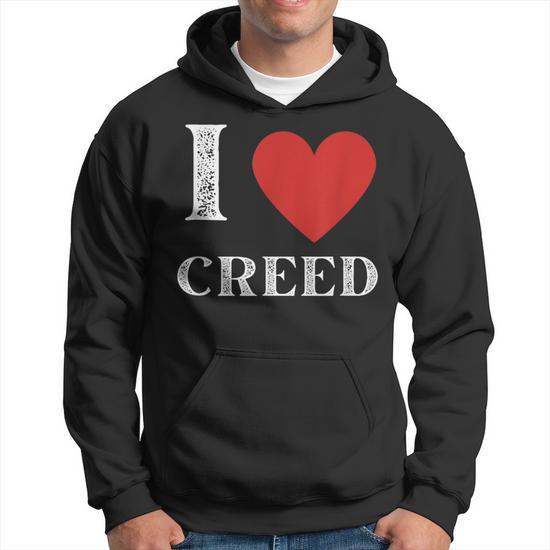 Vintage I Heart Creed First Name Personalized I Love Creed Hoodie Monsterry