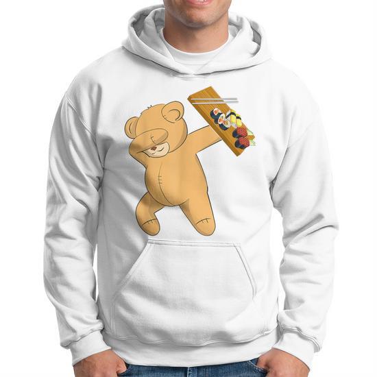 Dabbing Teddy Bear Sushi Rice Cooker Animal Hoodie - Monsterry