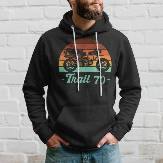 Dax Trail70 CT70 Cyclomoteur Moto Rétro Sweat à Capuche