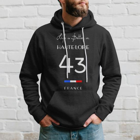 Sweat à Capuche 'La Vie Est Meilleure En Vendée' - Département 85, Poitou, France - 4