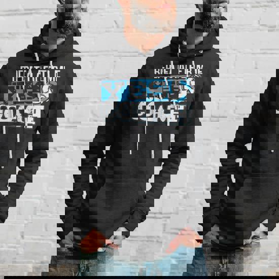 Felpa Con Cappuccio Allenatore Pallavolo - Design Divertente, Cotone E Poliestere - Foto 5