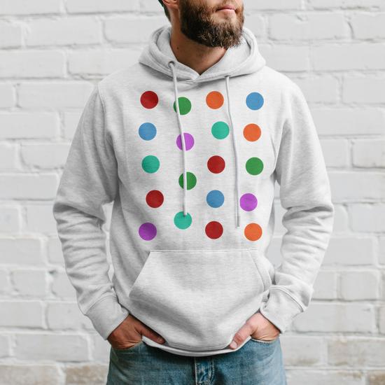 Spotty Dotty Dots Spots Yellow Men Women Children Spot Hoodie Thegiftio UK