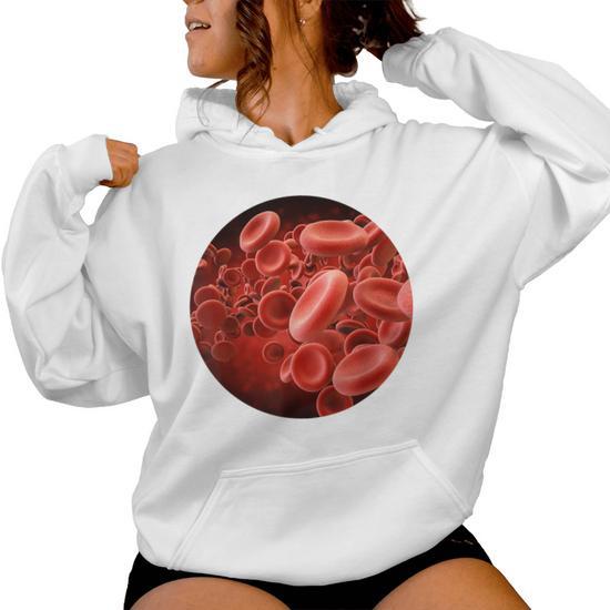 Doctor Nurse Red Blood Cells Hemoglobin Health Profession Women Hoodie Monsterry CA