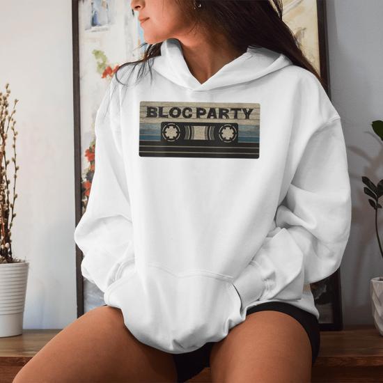 Vintage Bloc Cassette Party Mix Tape Music 2000S Rock Women Hoodie Thegiftio UK