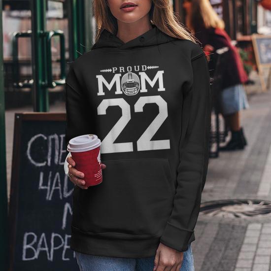 Personalized football mom hoodie best sale