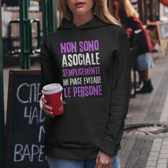 Felpe Donna Con Cappuccio Frasi Ironiche Sto Nervosa Felpa con Cappuccio