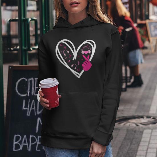 Sweat à Capuche Kawaii K-Pop Peace Love - Pour Fans De Musique Coréenne, Concerts Et Cosplay