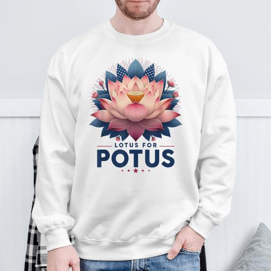 Kamala Harris 2024 Lotus For Potus Trending President Sweatshirt - Monsterry