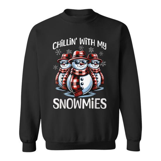 Chillin with my snowmies sweater sale