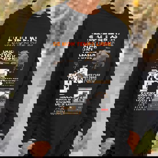 Chasseur Humour Chasse Citation Drôle Passion Papy' Sweat à Capuche Premium Homme