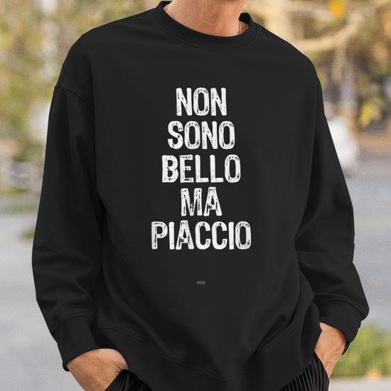 Felpa Uomo Social Crazy Girocollo Basic – McFly 88 Delorean – Humor Italiano – Cotone Morbido - 2