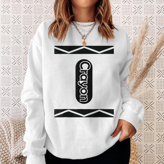 Crayon Halloween Costume Couple Matching Group Sweatshirt | Seseable