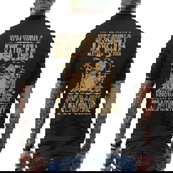 Maglietta Batterista - T-Shirt Con Stampa Percussionista Per Musicisti E Appassionati Di Musica