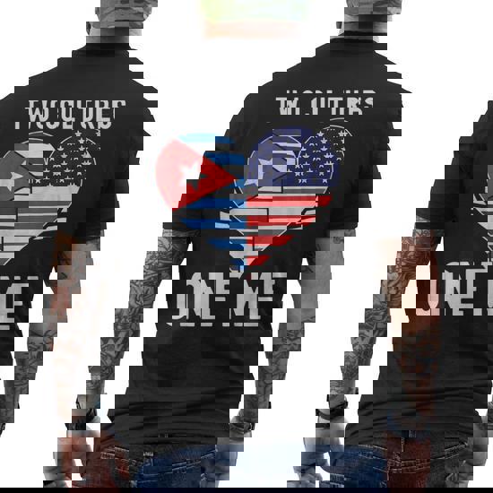 American + Cuban = Me Usa And Cuba Flags T-Shirt American + Cuban = Me Usa And Cuba Flags T-Shirt