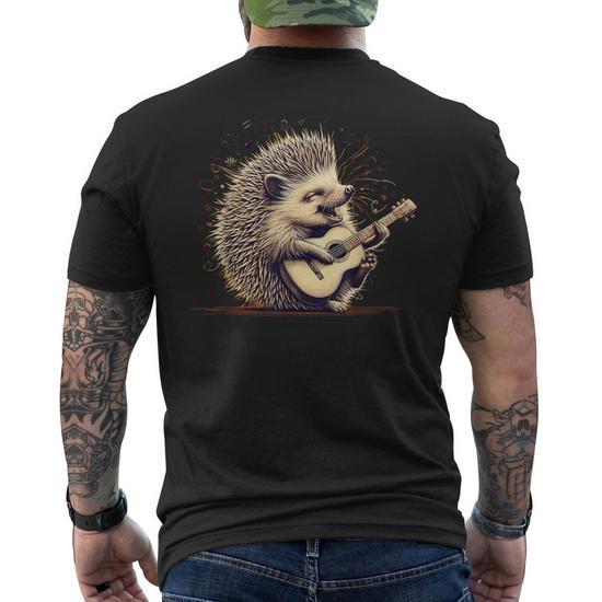 T-shirt Homme Coton Chat Rock - Design Guitare électrique - Gildan 5000