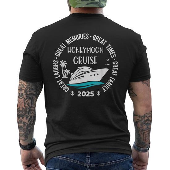 Honeymoon Cruise 2025 Just Married Matching Couple Vacation Men's