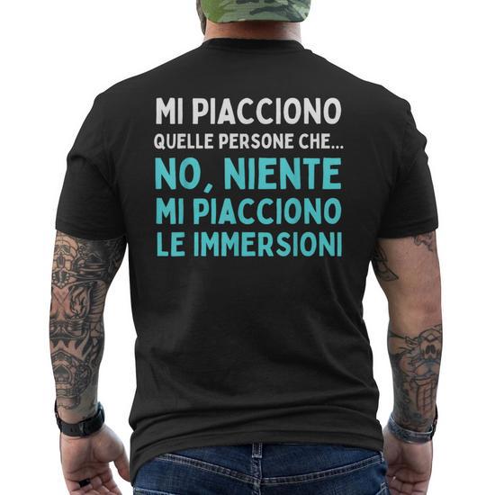 Scuba Dive T Shirt da uomo in cotone moda estiva Diver Man Tees manica