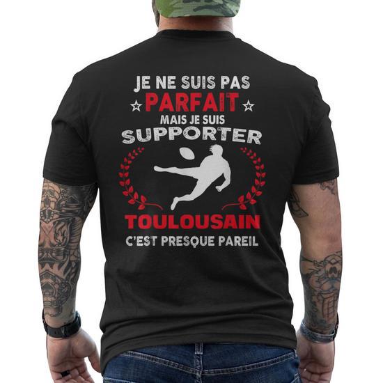 T-shirt Supporter Toulouse Rugby - Noir, Coton - Neuf Avec étiquettes - Marque B&C