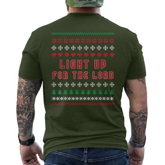 Mens light up christmas t shirt best sale