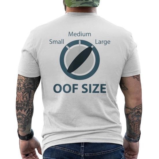 Oof Size Midwestern Humor Large Load Reaction Meme Men's T-shirt