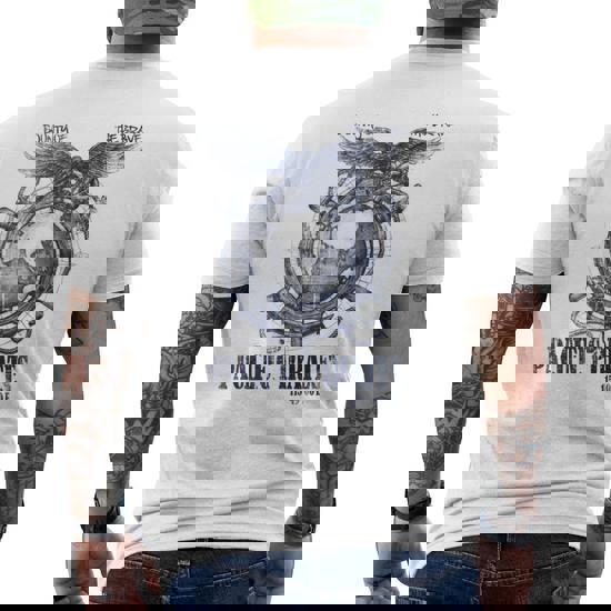 Pacific Ocean Pirates - Eagle Helm Globe Adventure T-Shirt