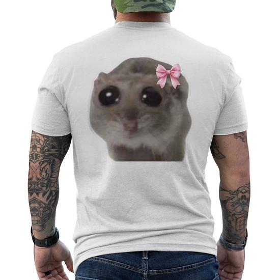 Delicious Beers Sad Hamster Meme T-shirt da uomo Lecker