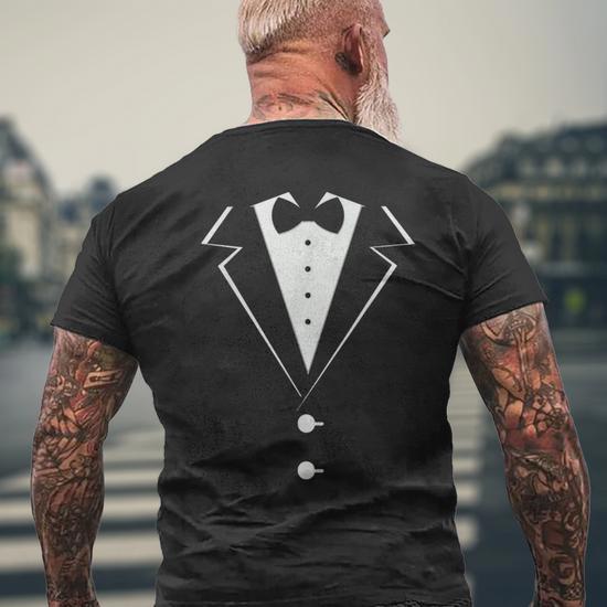 Maglietta Divertente Ispirata Allo Smoking TUXEDO – Addio Al Nubilato/Celibato – 100% Cotone, Unisex, Taglie (Bambini E Adulti), XX-Large