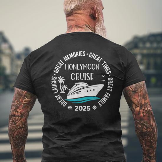 Honeymoon Cruise 2025 Just Married Matching Couple Vacation Men's