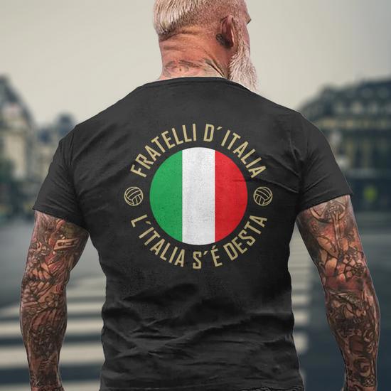 Generico T-Shirt Uomo 2025 Italia T-Shirt Uomo Calcio Italiano Maglie Giocatori Calcio Italiano Maglietta Italia Europeo Uomo Maglietta Nazionale Italiana Tifosi Maglia da Tifoso per Fan