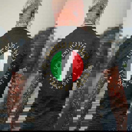 Maglia Da Calcio Azzurri Bandiera Italia Fratelli D Italia T shirt da uomo con stampa posteriore Novitaregali