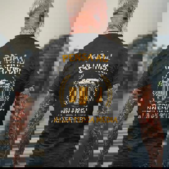 Maglietta Uomo Sarcastica T-Shirt Uomo Sarcastico 'Oh Look Nessuno Dà...' - Maglietta Grafica Divertente, Taglia Regolare In Cotone, Colore Grigio Scuro Camisetta Divertente Grigio Scuro - Foto 3