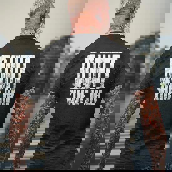 Quit Your Job Travel Freedom Meme Quote Men's T-shirt Back Print