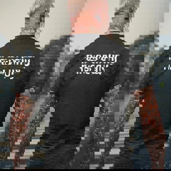 Recovering Nice Guy Zesty Gym Meme Workout Men’s T-shirt Back