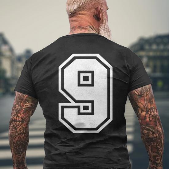 Regalo Sportivo Numero 9 Della Maglia Della Squadra Maglietta - 12