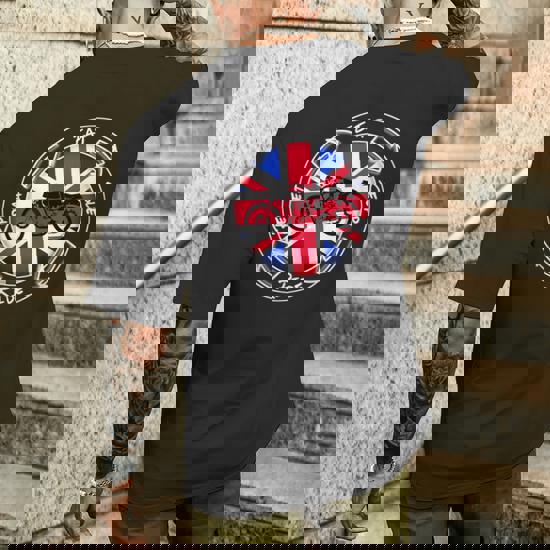 Cafe Racer, Union Jack, Eat Sleep Ride, Motorcycle T-Shirt Cafe Racer, Union Jack, Eat Sleep Ride, Motorcycle T-Shirt