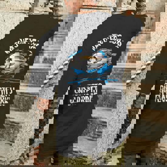 Nato Per Pescare Costretto A Lavorare Pescatore Regalo Pesca T-shirt Da Uomo Con Stampa Posteriore - Foto 7