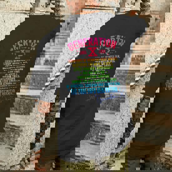 Gen X Generation X 70S 80S The True Fafo Generation Back Men's T