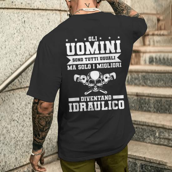 T-Shirt Uomo Divertente – 'Non Tutto Ciò Che Lecca è Un Caso Per Idraulico' – Girocollo, Made In Germany
