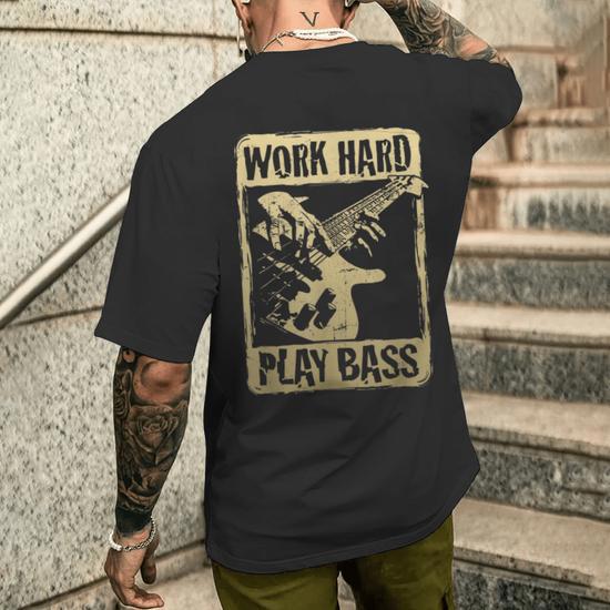 T-Shirt I Play The Bass - Cadeau Idéal Pour Bassiste Et Musicien Guitare Basse