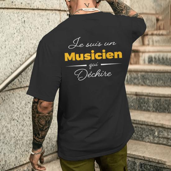 T shirt homme fashion musique