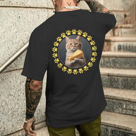 Mens shirts with cats on them best sale