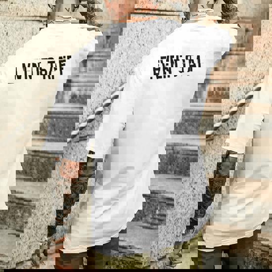 トップス Auskou Ceremony STAFF T Event Staff Concert Venue Music Festival Crew Roadie Men's T-shirt